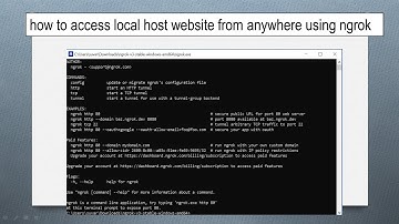 how to access localhost website from anywhere using ngrok #ngrok