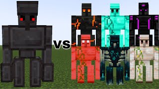 Minecraft Netherite Golem VS  ALL GOLEMS  - MINECRAFT MOB BATTLE || Netherite Golem vs Iron Golem