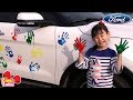 라임 가족에게 SUV가 생겼어요~! 포드 패밀리 세이프티 캠페인! |핑크퐁 물총놀이