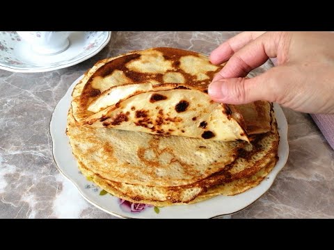 Блины на кипятке Самые вкусные БЛИНЧИКИ! Время блинов МАСЛЕНИЦА