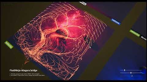 Driving Niagara with baked fluid simulation, UE, TEST 01