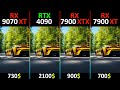 RX 9070 XT vs RTX 4090 vs RX 7900 XTX vs RX 7900 XT TEST IN 10 GAMES | R7-7800X3D