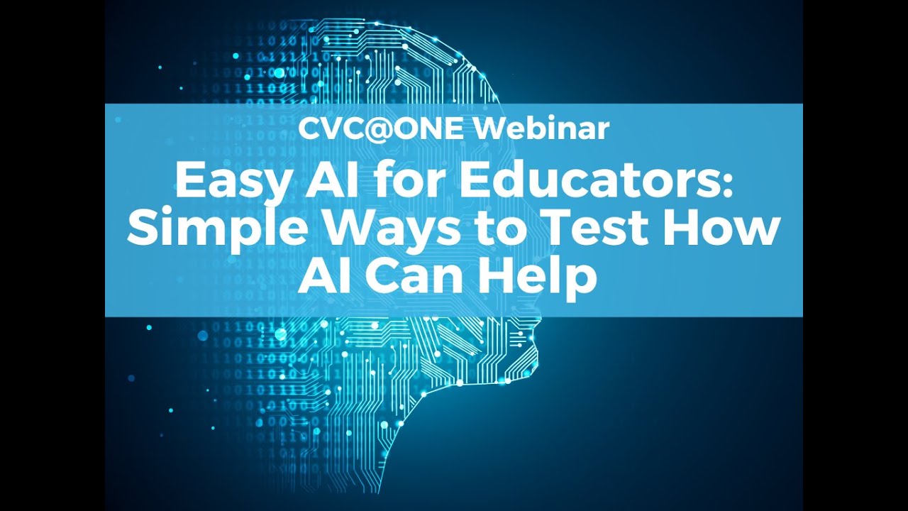 Easy AI for Educators: Simple Ways to Test How AI Can Help - YouTube