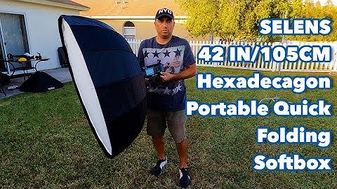 Selens 42" Hexadecagon Portable Quick Folding Umbrella Softbox