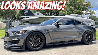 Procharged Beast GT350 Gets a Set of Baller BC Forged Wheels