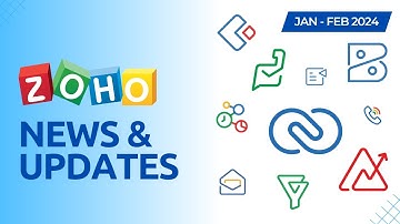 Latest Zoho Updates of 2024! Zoho CRM, Zoho Desk, Zoho Books and more