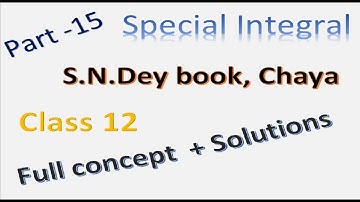 Class 12 Special Integral | বিশেষ আকার সমাকল | PART -15 | SOLUTIONS  | CBSE ISC HS UP | inspire math