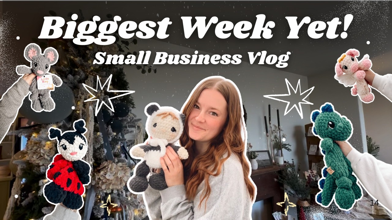 A Busy Week Running My Crochet Business, Orders & Market Prep