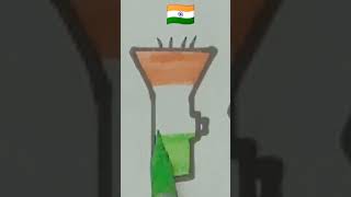 Indian flag 🇮🇳 #Shorts #trending #Republic day #drawing #art #youtube shorts #viral