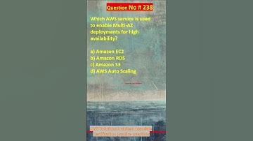 Question No. 238 | AWS Solutions Architect Associate Certification Practice Questions | #aws #shorts