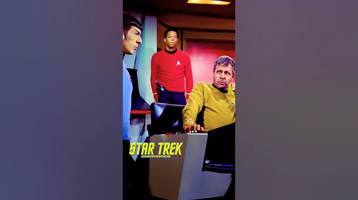 "Vulcans never bluff" Spock man-handles Commodore Decker at Kirk's command! - STAR TREK