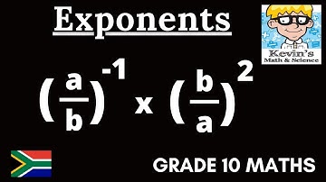 Negative exponents grade 10