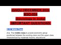 IGNOU DECEMBER 2024🥳💯 MSO-004🤩 Sociology In India💯 IMPORTANT QUESTIONS "Middle Class"👍🏻 #ignou #easy