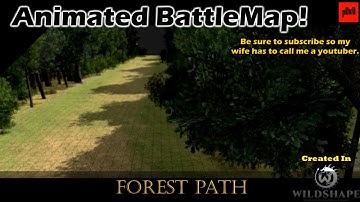 Animated Battle Map - Forest Path