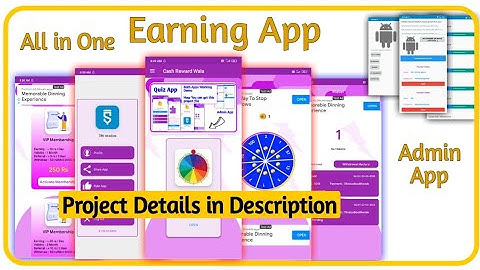 Earning App With Admin panel - Rewarded ads, Spin, Scratch, Refer, Membership Earnings