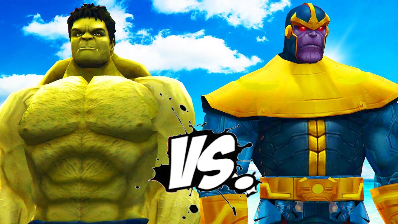 HULK vs. THANOS - EPIC BATTLE - YoutuBeRandom