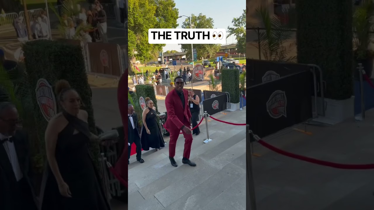 Paul Pierce arrives on the red carpet!