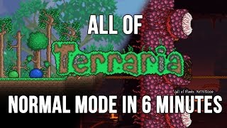 All of Terraria's Normal Mode condensed into 6 Minutes (1/2)
