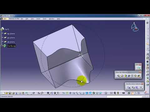 56 CATIA Beginner Tutorial  Mirror Solid