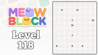 Meowblock Level 118 walkthrough solution