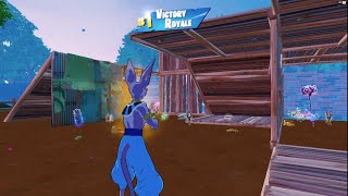 Dragon Ball X Fortnite Beerus Skin Victory Royale Gameplay - Fortnite Chapter 4