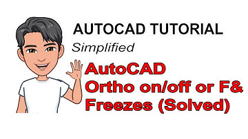 AutoCAD Freezes during ortho off or F8 (Solved)