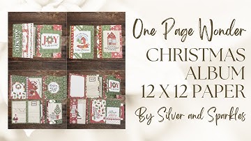One Page Wonder Tutorial #87 Kerstalbum 12x12 papier