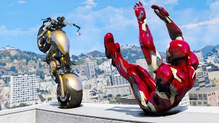 GTA 5 Iron Man Epic Stunts/Fails/Ragdolls Ep1 (Euphoria Ragdolls)