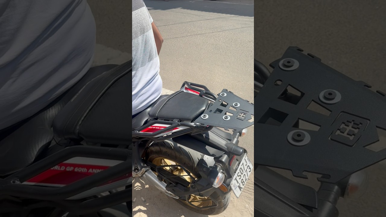 R15 v4 top rack with grabgrill #bikerzpitstopkakinada #kakinada # ...