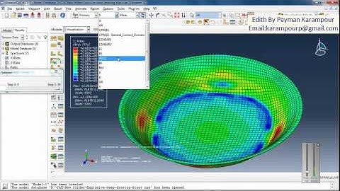 Simulation sheet metal forming by using blast wave in Abaqus