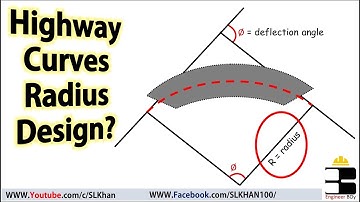 how to design curve radius for highway? #road