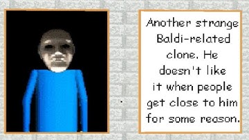 =LONELY SCARY BALDI=  █ Horror game "BBCCS 5:The Fresh School" – character overview █