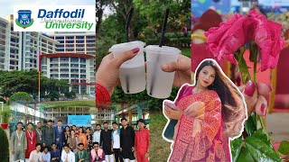 University orientation Vlog 🥳🥰 Daffodil international university ||  Makeup By Achol  ||