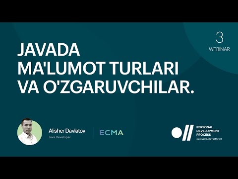 Video: Java-da qanday ma'lumotlar turlari mavjud?