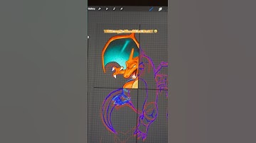 DraWing Charizard in ✨diFFerent ForMs✨ #shorts #procreate #art #pokemon
