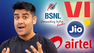 Cheapest Plans in India - Jio, Airtel, Vi & BSNL (Live Comparison)