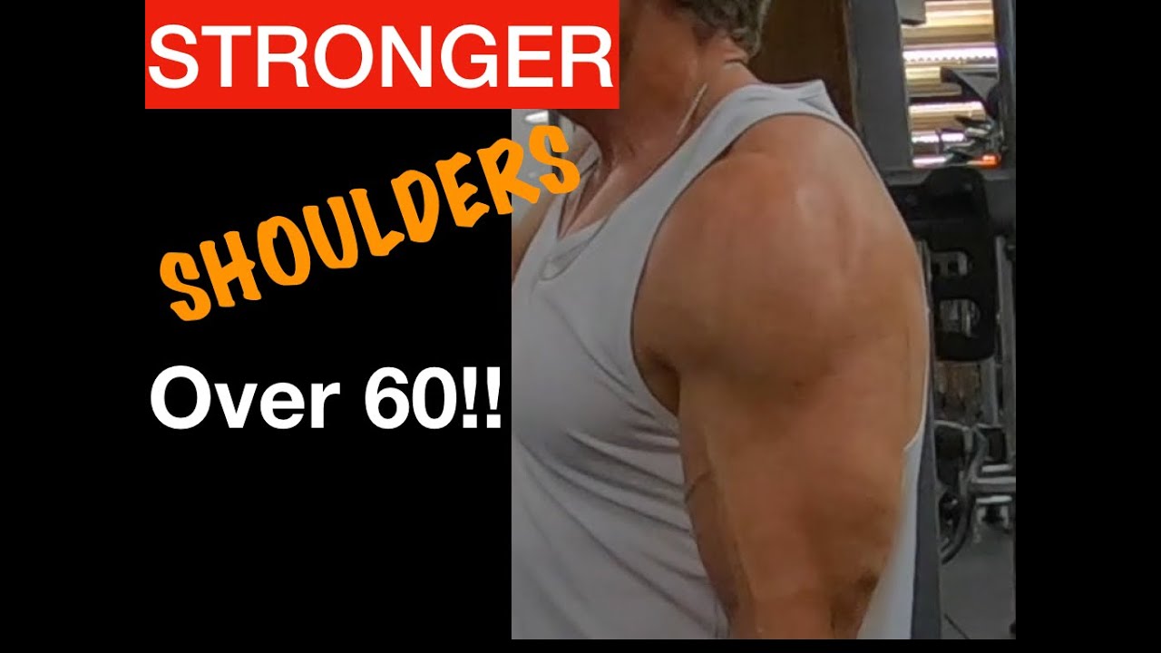 Mature Man Working Out Shoulders-94887