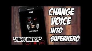 ☆Change voice into superhero voice !!! - convert your normal voice into supehero voice on android screenshot 2