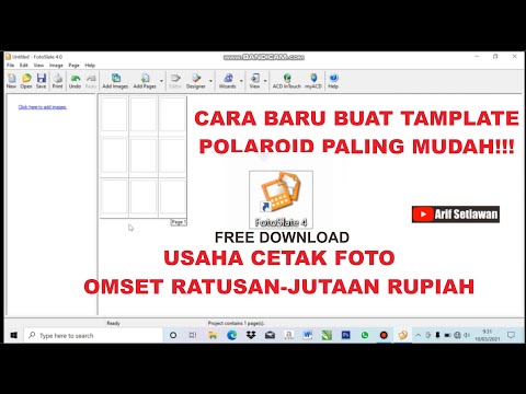 BARU !!! CARA BUAT TAMPLATE CETAK FOTO PALING MUDAH FREE DOWNLOAD SOFTWARE