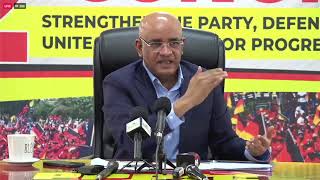 LIVE || Press Conference by the General Secretary of the People Progressive Party Dr. Bharrat Jagdeo