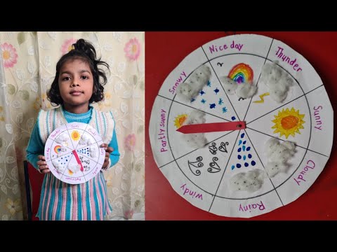 Weather Clock Making Using Paper | Season Clock Model Idea for Project ...