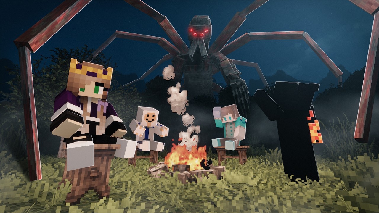 4 Idiots vs Realistic Horror Minecraft