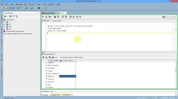 PLSQL 033 Finding duplicates and unique values in a table