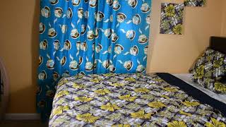 Bedroom decor ideas featuring African print Blanket and accessories.