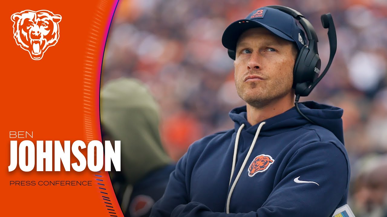 Ben Johnson talks Darnell Wright, Colston Loveland performances vs. Cincinnati | Press Conference Ben Johnson talks Darnell Wright, Colston Loveland performances vs. Cincinnati | Press Conference