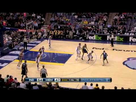 Pacers vs Grizzlies (NBA Highlights) 12/18/2009