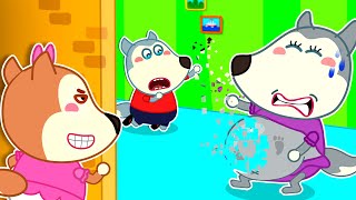 Oh No Baby Wolf! Pregnant Mommy is Deleted Forever!?  | Kids Cartoon  | @mommywolf