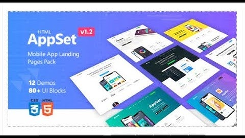 AppSet - App Landing Pages Pack | Themeforest Templates