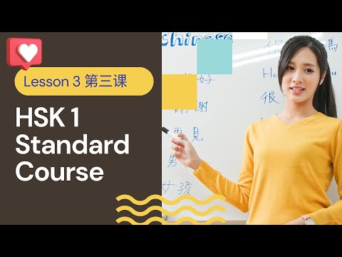 HSK 1 Standard Course Lesson 3 Beginner Chinese 