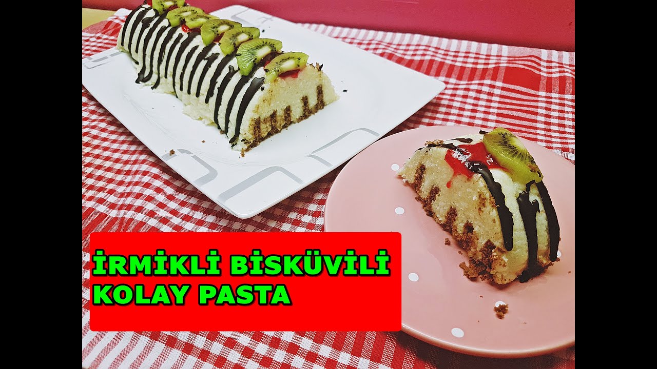 İRMİKLİ BİSKÜVİLİ KOLAY PASTA TARİFİ kolaytatlıtarifleri
